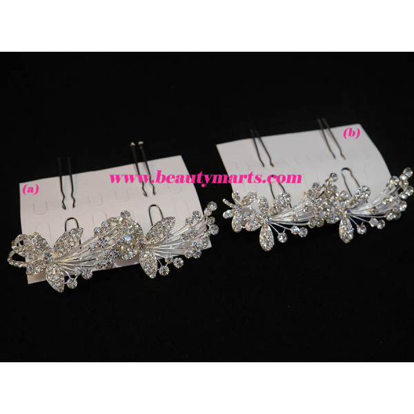 Bridal Rhinestone Mini Hair Pin (2pcs)